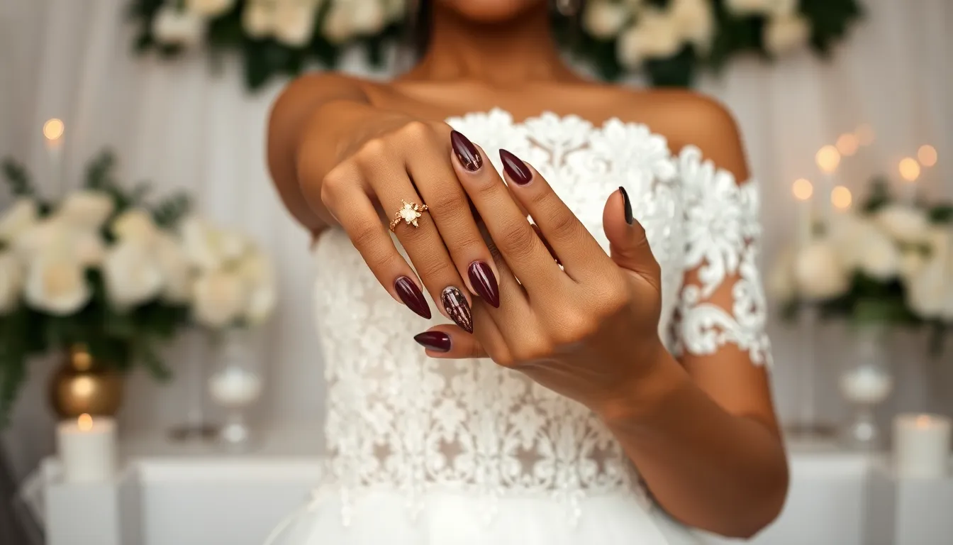 25 Stunning Wedding Nail Ideas That'll Make Your Ring Sparkle Even Brighter 10 25 Stunning Wedding Nail Ideas That'll Make Your Ring Sparkle Even Brighter 9