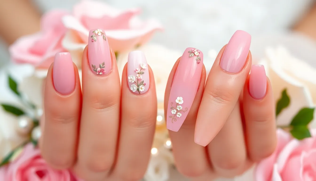 50+ Stunning Pink Wedding Nails Ideas Every Bride Will Love in 2025 10 50+ Stunning Pink Wedding Nails Ideas Every Bride Will Love in 2025 9