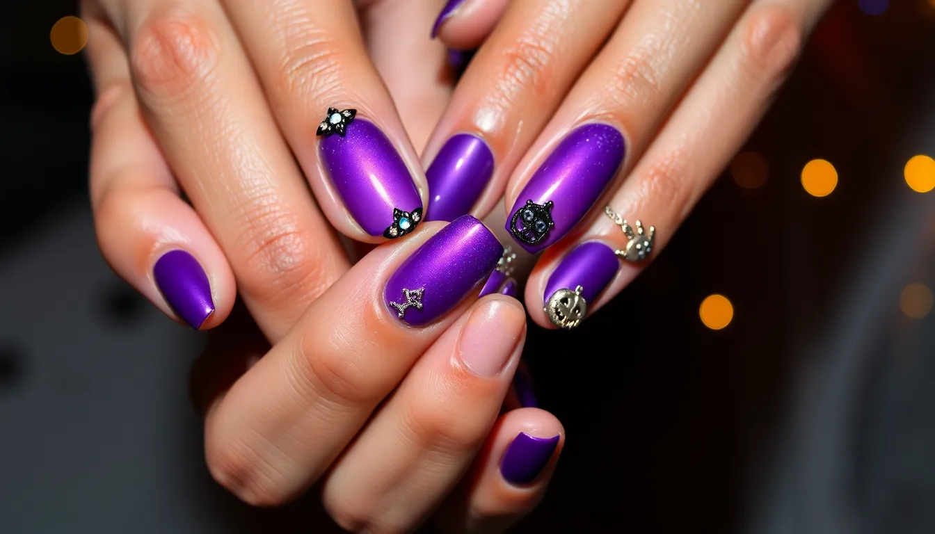 50+ Purple Halloween Nails Ideas That'll Make You Spook-tacular This Season 10 50+ Purple Halloween Nails Ideas That'll Make You Spook-tacular This Season 9