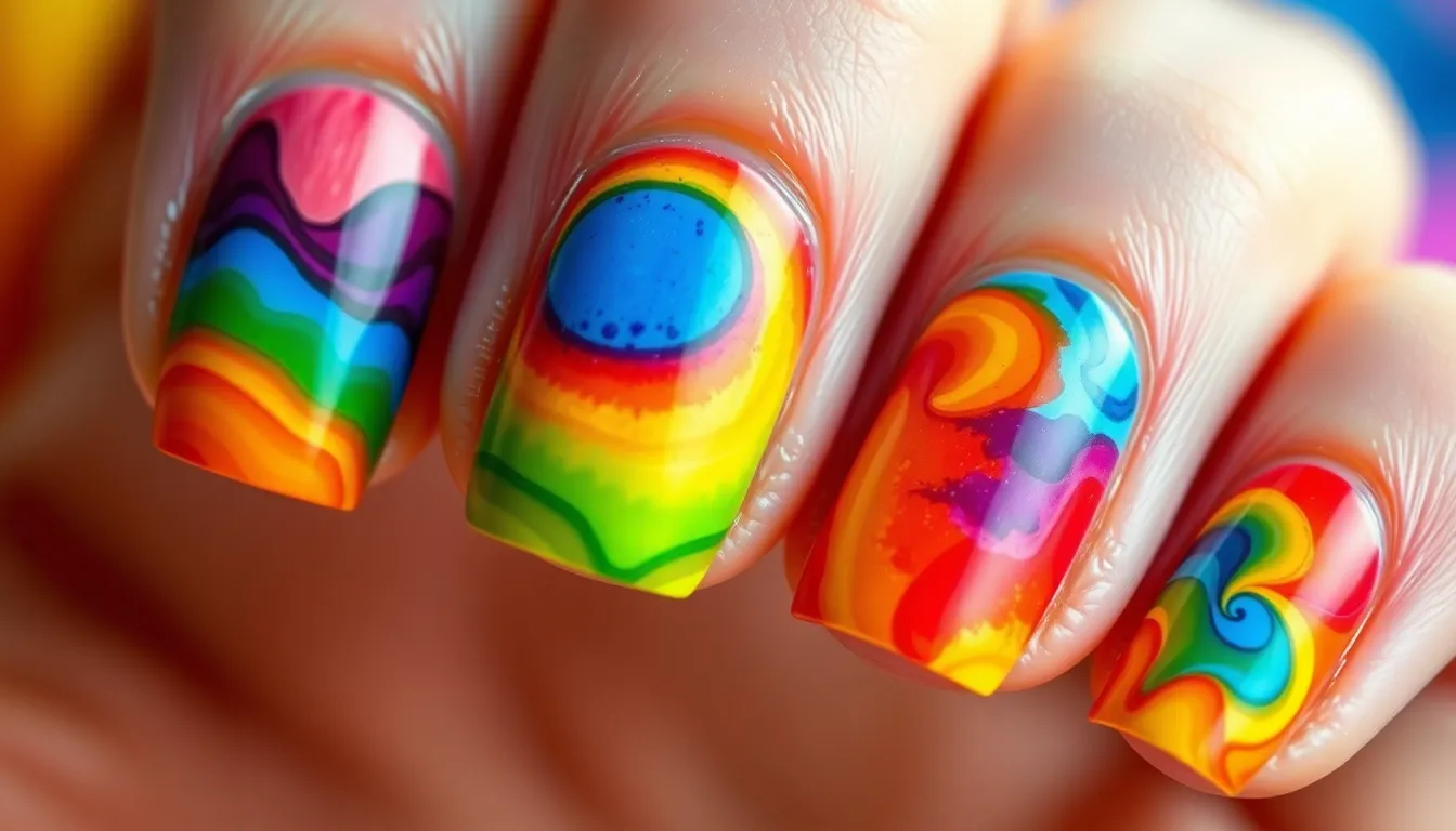 30+ Stunning Rainbow Nail Ideas That'll Make Your Manicure Pop in 2025 10 30+ Stunning Rainbow Nail Ideas That'll Make Your Manicure Pop in 2025 9