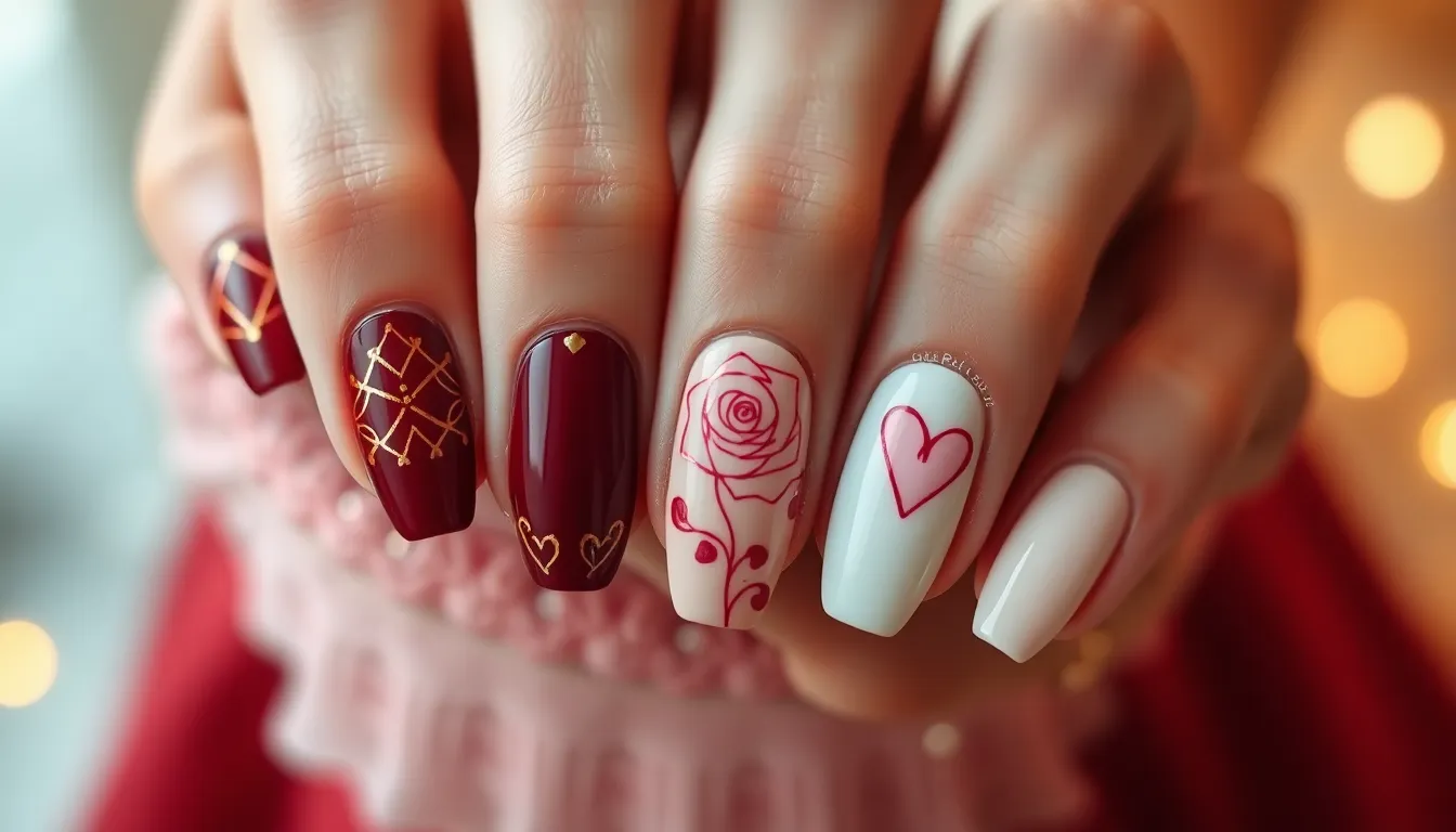 30 Stunning Valentines Nail Ideas to Make Your February Extra Special 10 30 Stunning Valentines Nail Ideas to Make Your February Extra Special 9