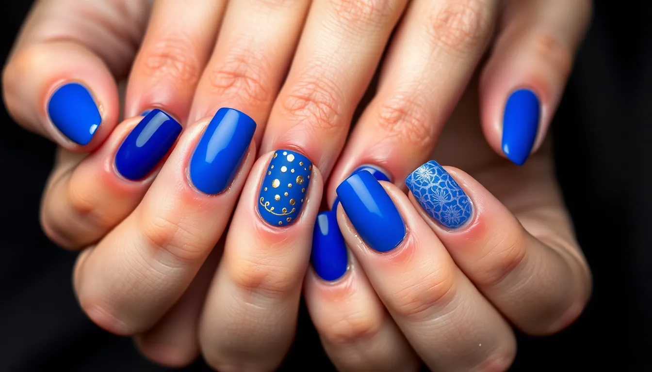 50+ Stunning Blue Nail Ideas to Try This Season (Easy Designs Inside!) 11