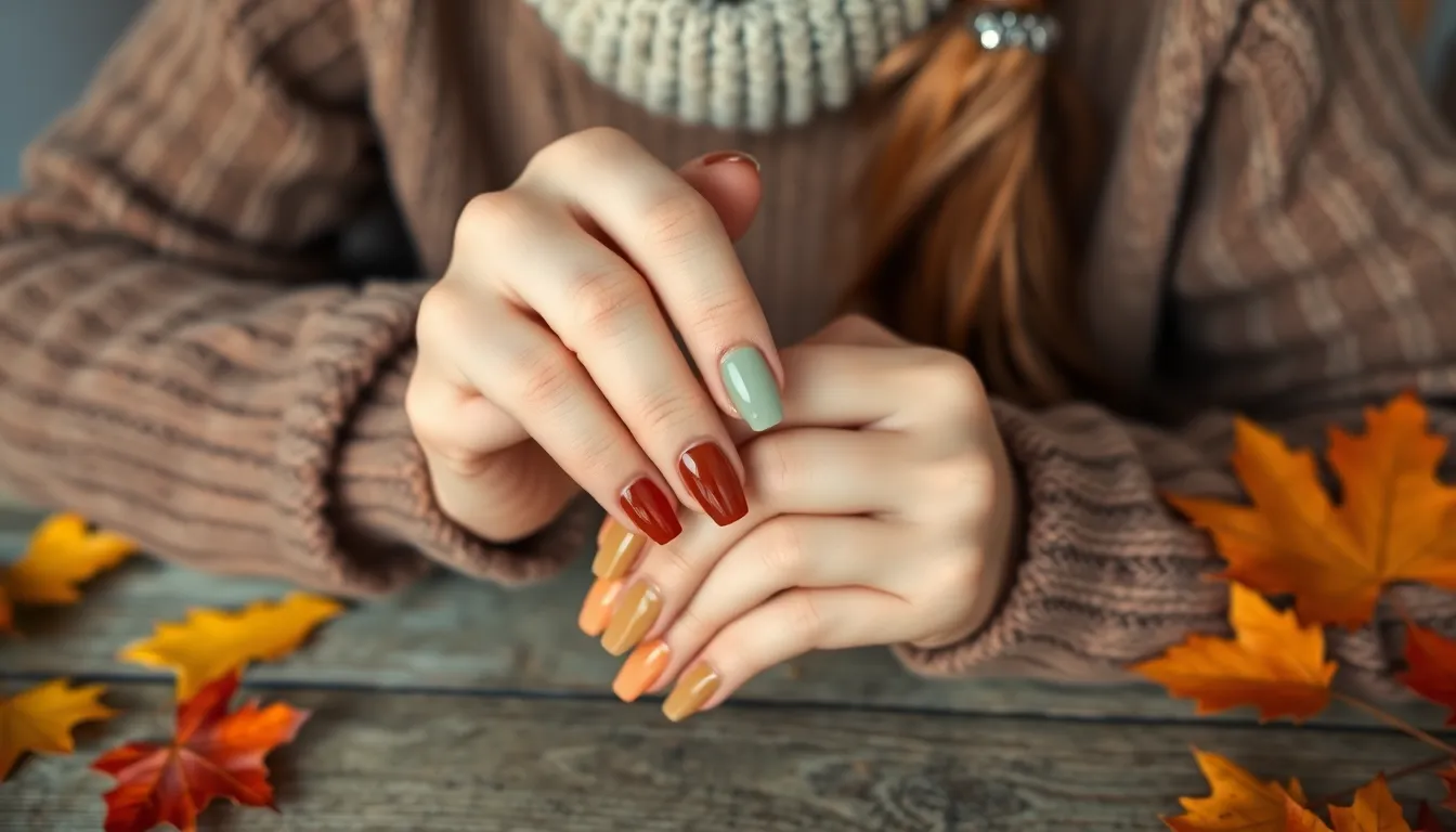 50 Stunning Fall Acrylic Nail Ideas: Autumn Colors & Designs for 2025 12 50 Stunning Fall Acrylic Nail Ideas: Autumn Colors & Designs for 2025 11