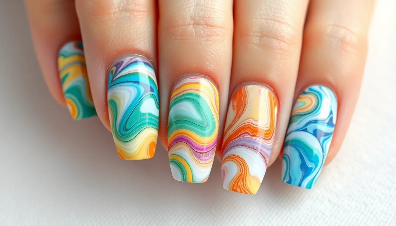 25 Stunning Marble Nail Ideas You Can DIY at Home (Step-by-Step Guide) 12 25 Stunning Marble Nail Ideas You Can DIY at Home (Step-by-Step Guide) 11