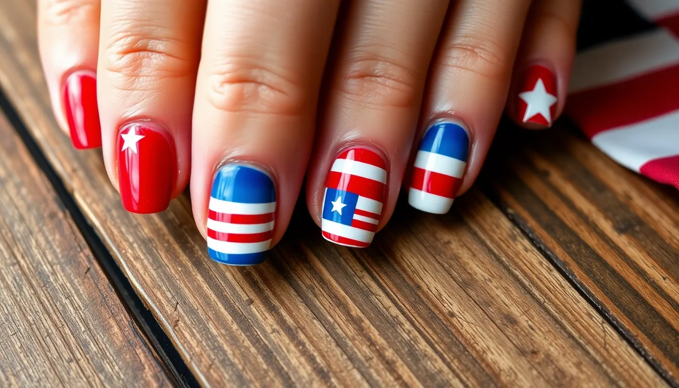 25 Stunning Memorial Day Nail Ideas to Honor Heroes in Style 12 25 Stunning Memorial Day Nail Ideas to Honor Heroes in Style 11