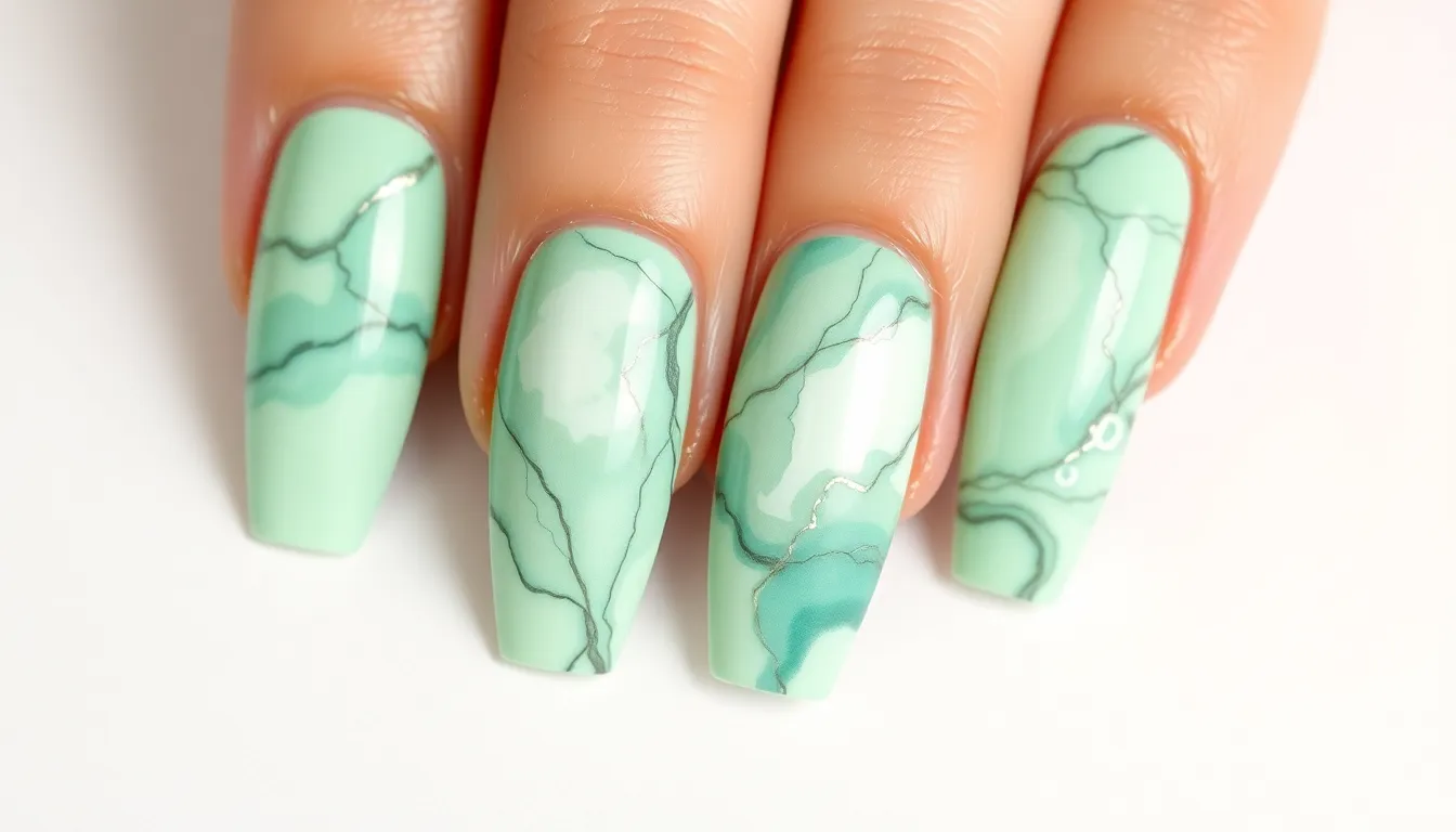50+ Stunning Mint Green Nail Ideas That'll Make You Ditch Your Go-To Polish 12 50+ Stunning Mint Green Nail Ideas That'll Make You Ditch Your Go-To Polish 11
