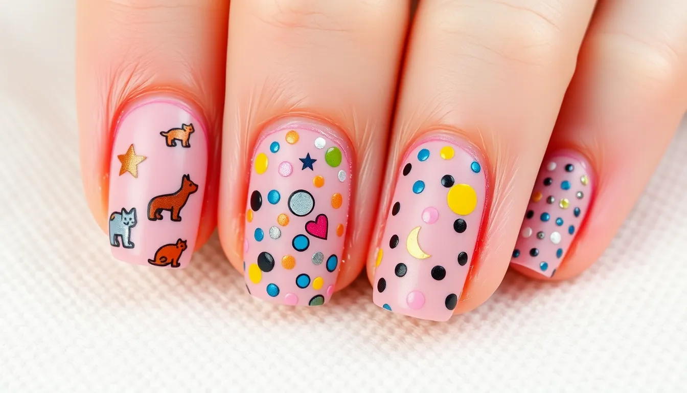 50+ Stunning Nail Art Ideas for Short Nails That Look Absolutely Gorgeous 12 50+ Stunning Nail Art Ideas for Short Nails That Look Absolutely Gorgeous 11