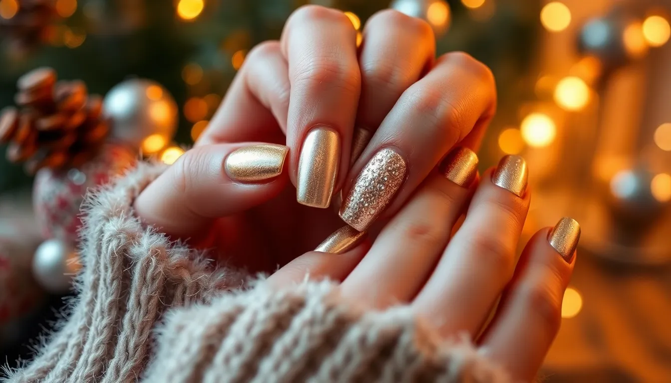 50 Stunning Christmas Nail Design Ideas to Sparkle This Holiday Season 12 50 Stunning Christmas Nail Design Ideas to Sparkle This Holiday Season 11