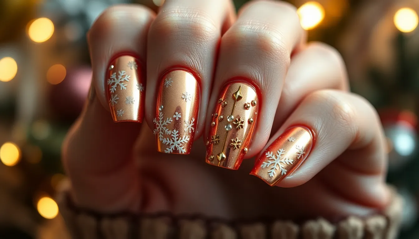 25 Stunning Holiday Nail Ideas That'll Make You the Star of Every Party 12 25 Stunning Holiday Nail Ideas That'll Make You the Star of Every Party 11
