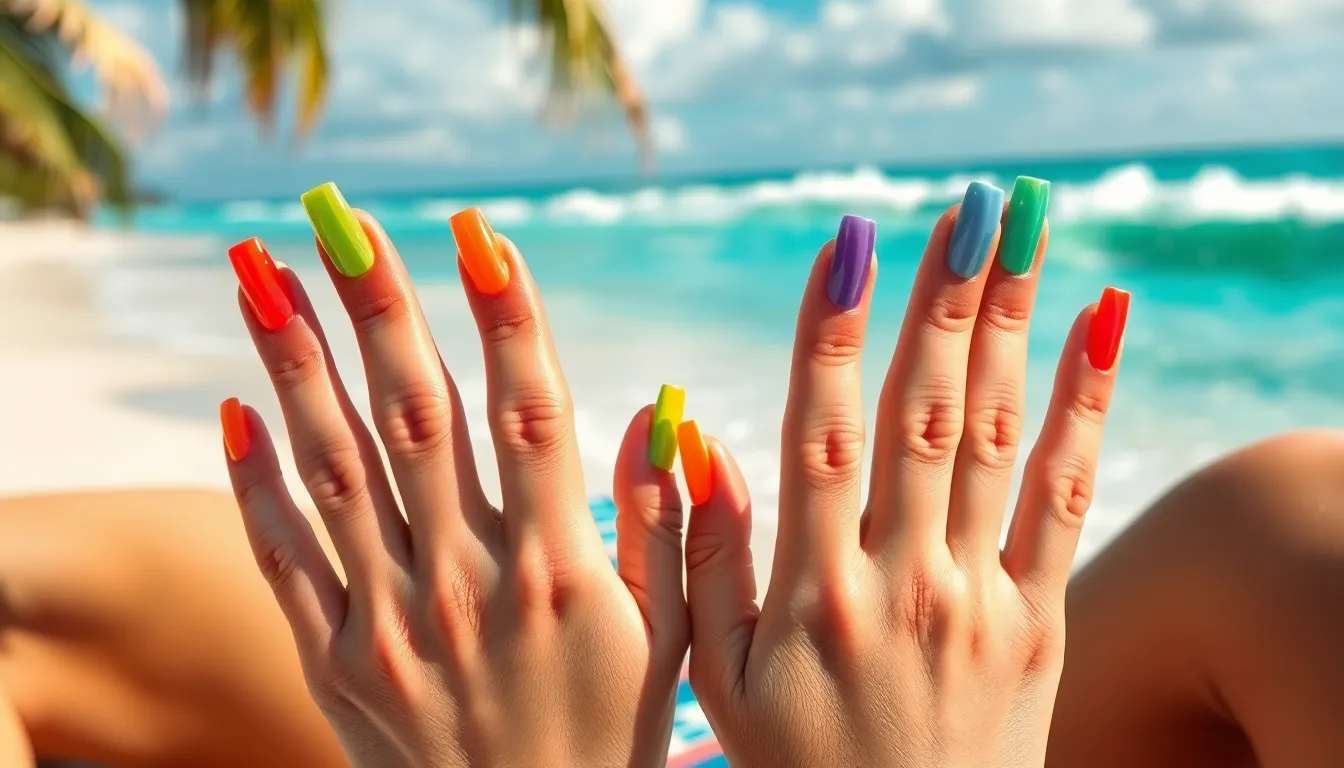 30 Stunning Nail Ideas for Vacation That Last All Week (+ Easy DIY Tips) 12 30 Stunning Nail Ideas for Vacation That Last All Week (+ Easy DIY Tips) 11