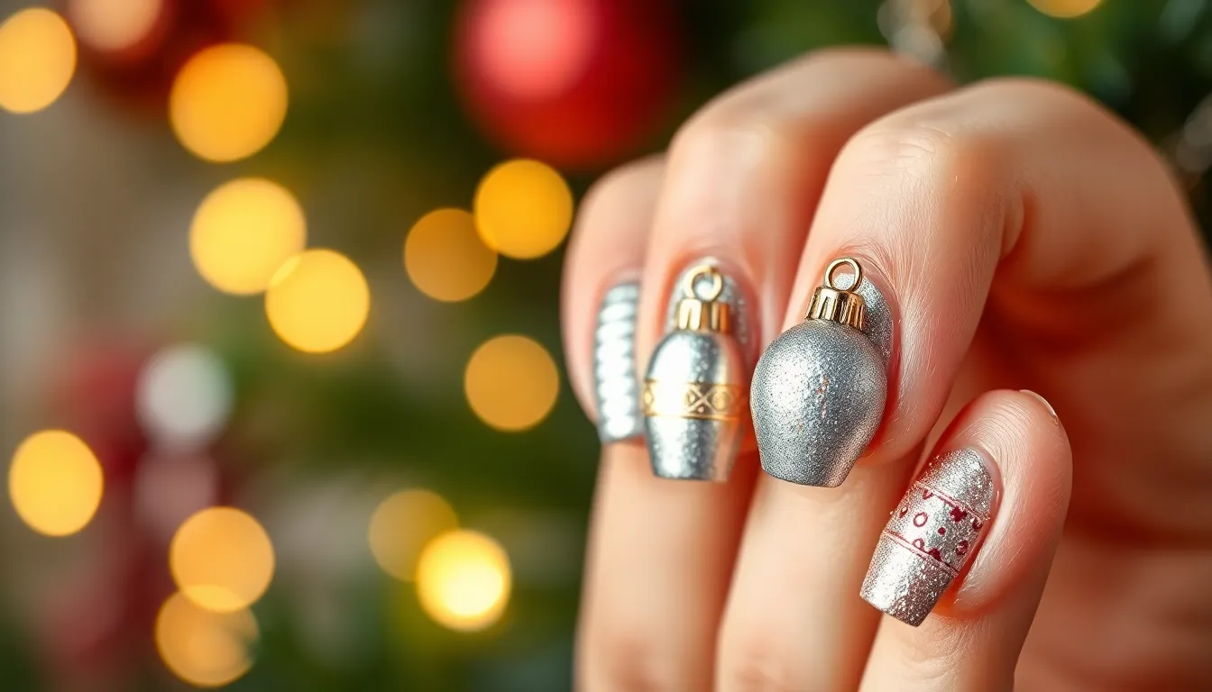 50+ Stunning Christmas Nail Polish Ideas to Make Your Holidays Sparkle 12 50+ Stunning Christmas Nail Polish Ideas to Make Your Holidays Sparkle 11