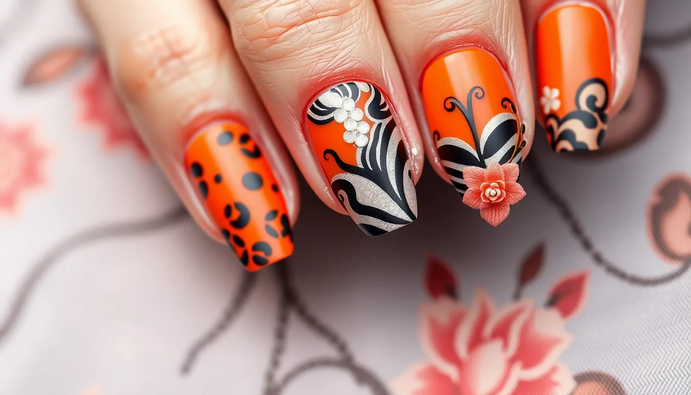 40+ Stunning Orange Nail Ideas: From Classic to Bold Designs for Every Occasion 12 40+ Stunning Orange Nail Ideas: From Classic to Bold Designs for Every Occasion 11
