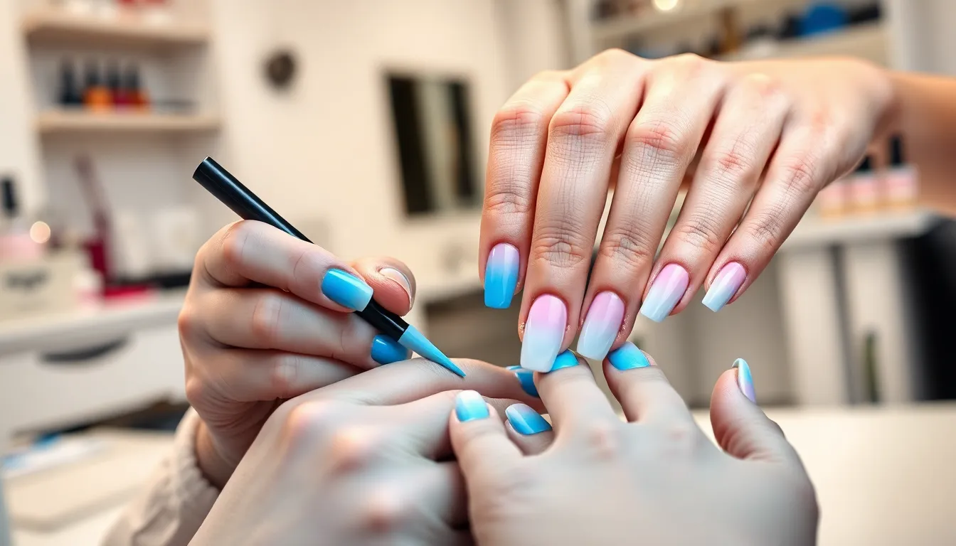 15 Stunning Winter Ombre Nails to Copy This Season (Step-by-Step Guide) 12 15 Stunning Winter Ombre Nails to Copy This Season (Step-by-Step Guide) 11