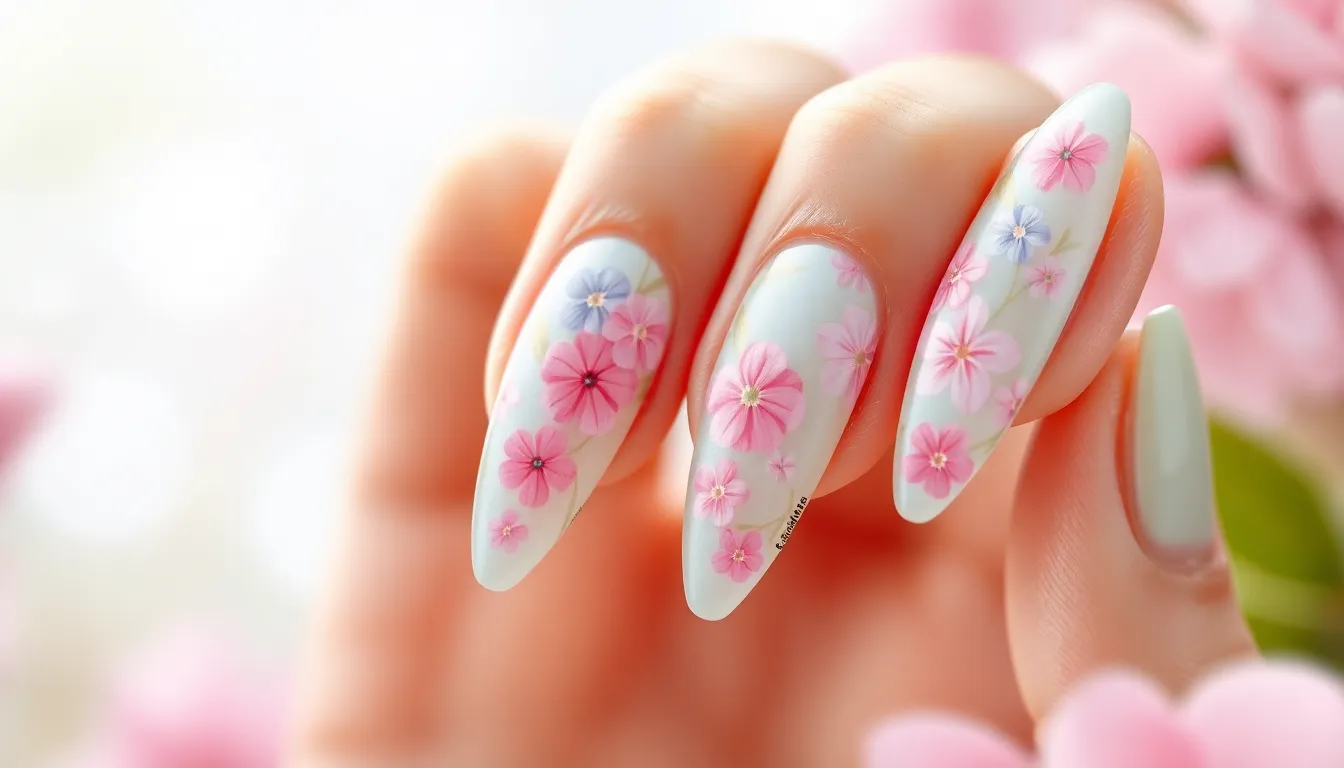 50+ Stunning Acrylic Nail Ideas for Spring That'll Make You Ditch Winter Colors 14 50+ Stunning Acrylic Nail Ideas for Spring That'll Make You Ditch Winter Colors 13