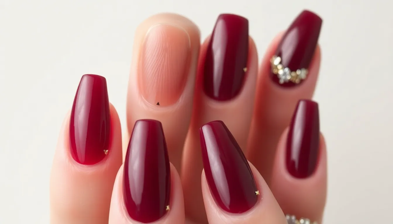 25 Stunning Burgundy Nail Ideas That'll Make You Ditch Your Go-To Polish 14 25 Stunning Burgundy Nail Ideas That'll Make You Ditch Your Go-To Polish 13