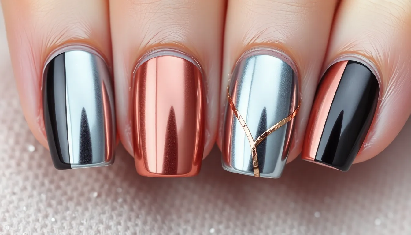 50+ Stunning Chrome Nail Ideas That'll Make Your Manicure Shine Like Mirror Glass 14 50+ Stunning Chrome Nail Ideas That'll Make Your Manicure Shine Like Mirror Glass 13
