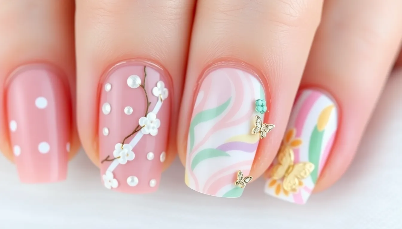 25 Cute Nail Ideas for Spring 2025: Floral, Pastel & DIY Designs You'll Love 14 25 Cute Nail Ideas for Spring 2025: Floral, Pastel & DIY Designs You'll Love 13