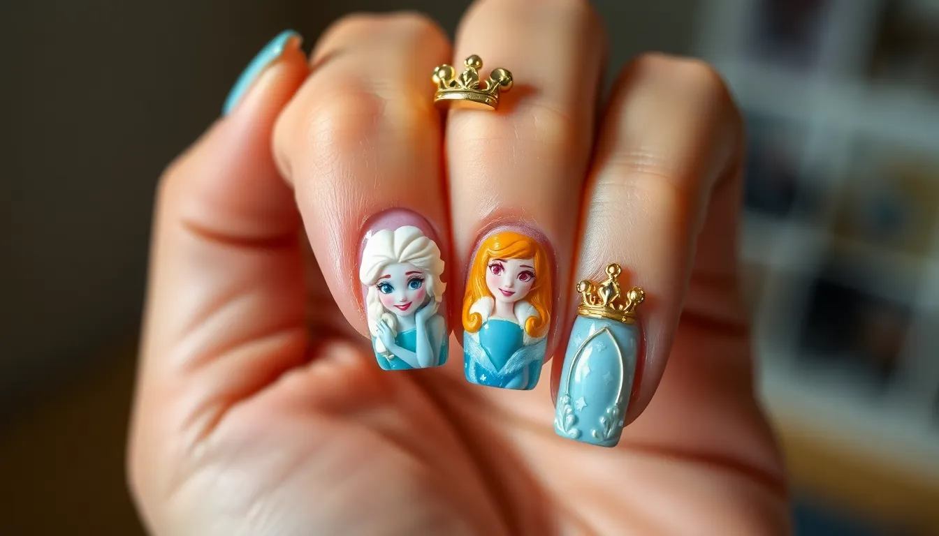 25+ Magical Disney Nail Ideas That'll Make Your Manicure Pure Magic 13