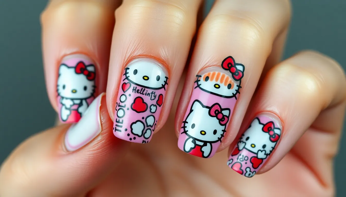 50+ Adorable Hello Kitty Nail Ideas That'll Make You Say "Kawaii!" (Easy DIY Guide) 14 50+ Adorable Hello Kitty Nail Ideas That'll Make You Say "Kawaii!" (Easy DIY Guide) 13