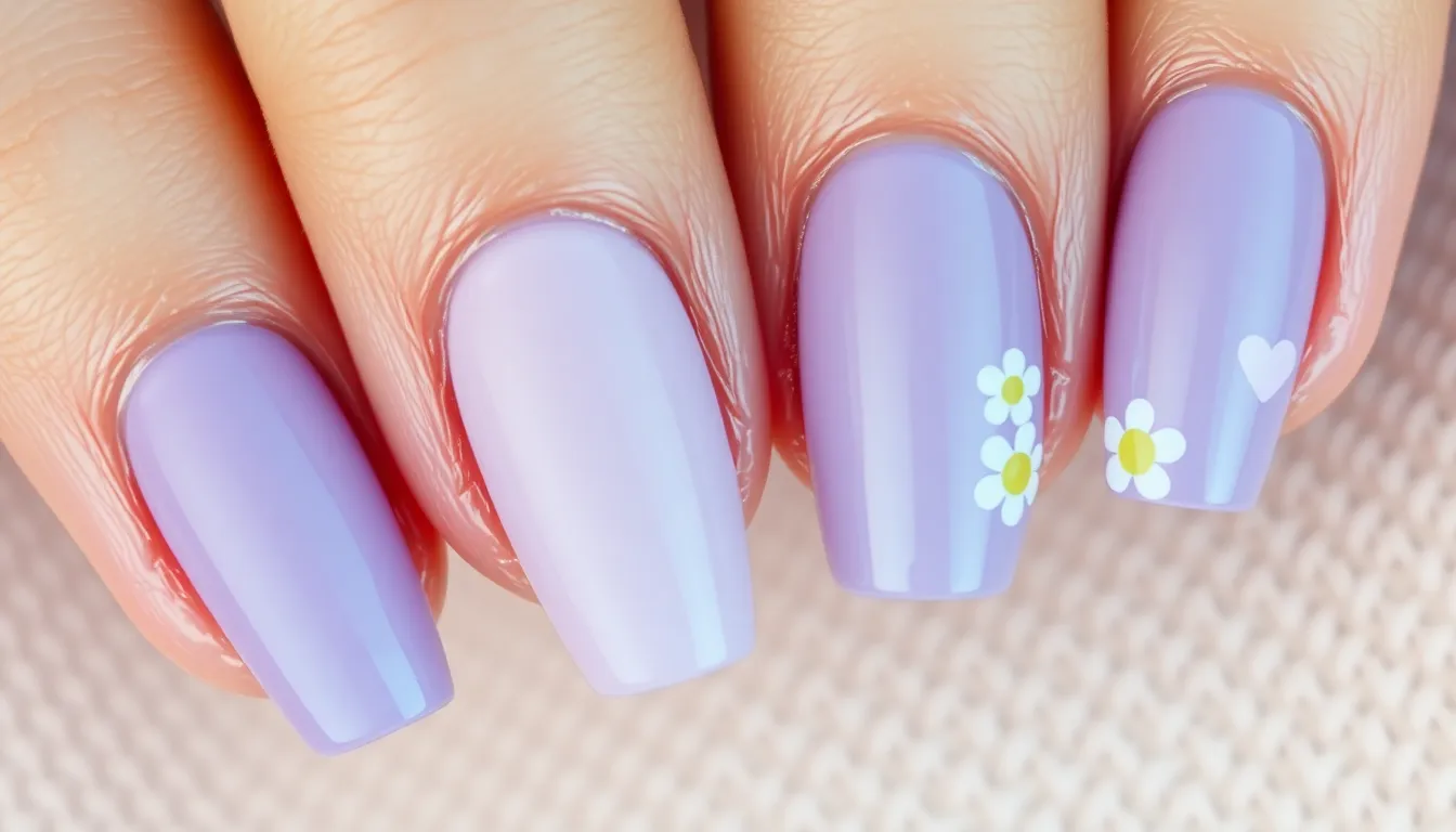 35 Stunning Lavender Nail Ideas That Will Make You Ditch Your Go-To Polish 14 35 Stunning Lavender Nail Ideas That Will Make You Ditch Your Go-To Polish 13