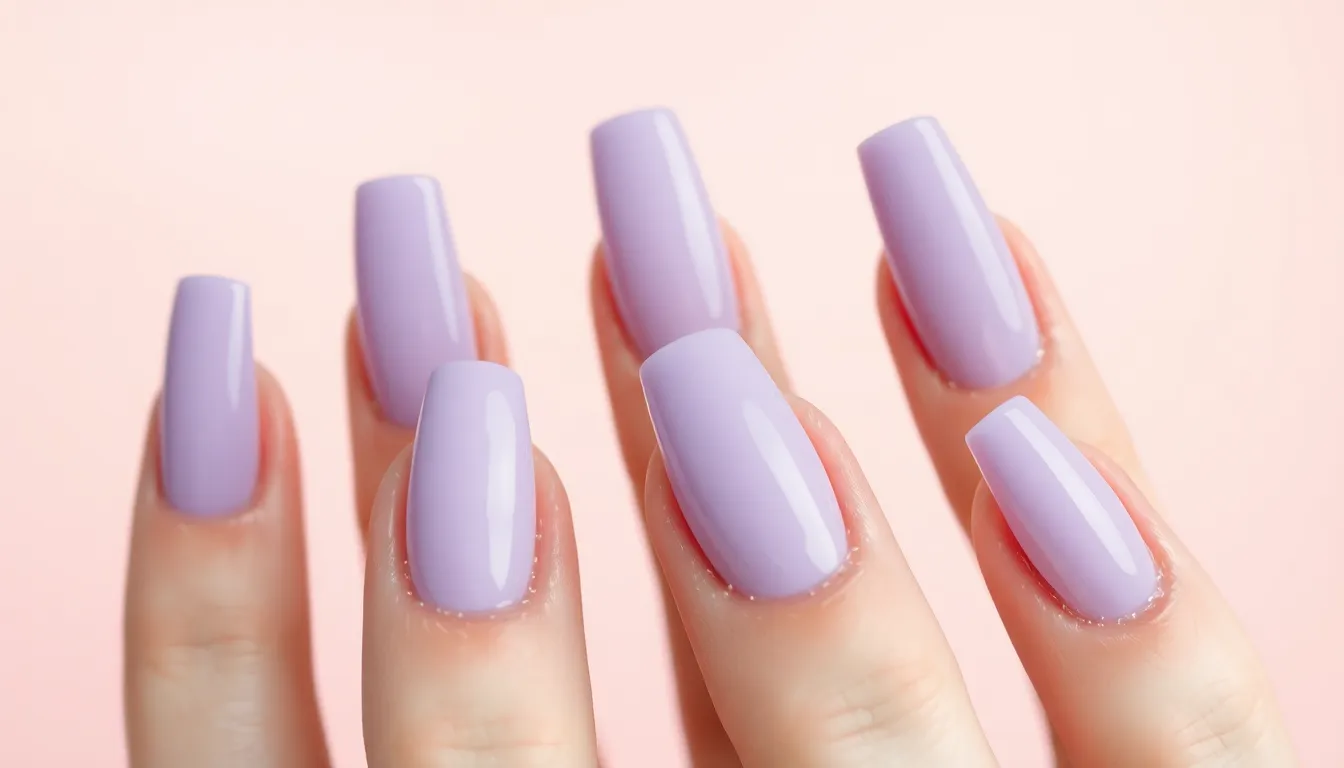 25 Stunning Lilac Nail Ideas: From French Tips to Glitter Gradients 13