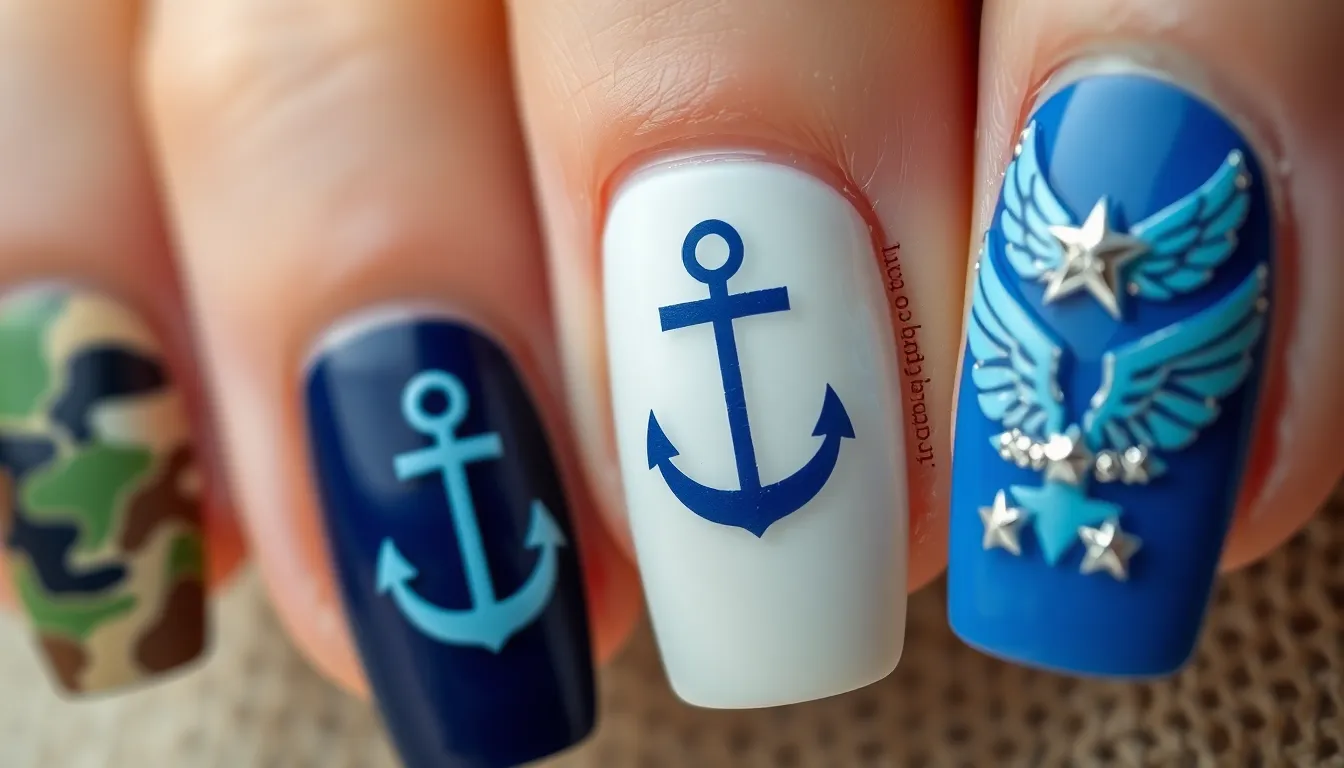 25 Stunning Memorial Day Nail Ideas to Honor Heroes in Style 14 25 Stunning Memorial Day Nail Ideas to Honor Heroes in Style 13
