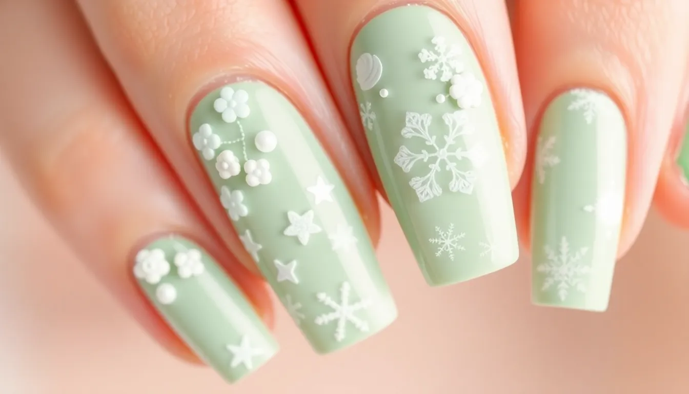 50+ Stunning Mint Green Nail Ideas That'll Make You Ditch Your Go-To Polish 14 50+ Stunning Mint Green Nail Ideas That'll Make You Ditch Your Go-To Polish 13