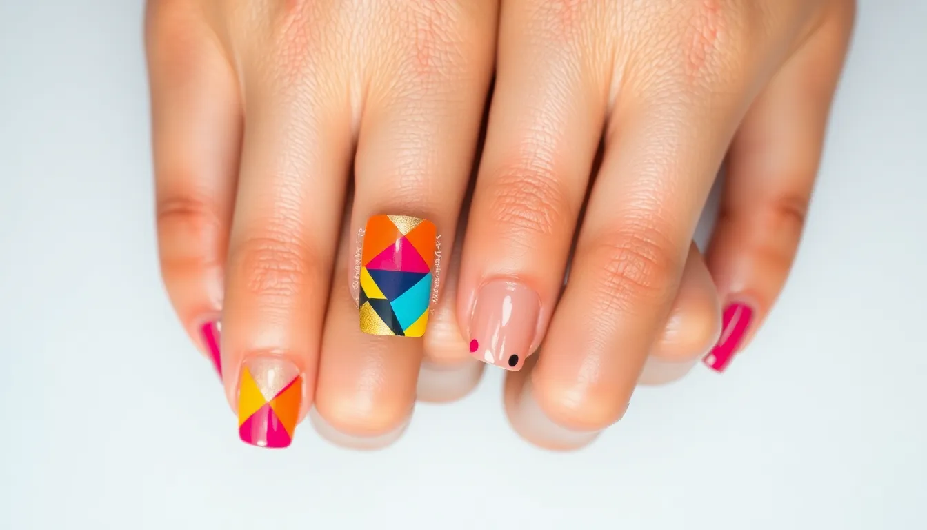 50+ Stunning Multi Color Nail Ideas That'll Make You Ditch Single Shades Forever 14 50+ Stunning Multi Color Nail Ideas That'll Make You Ditch Single Shades Forever 13