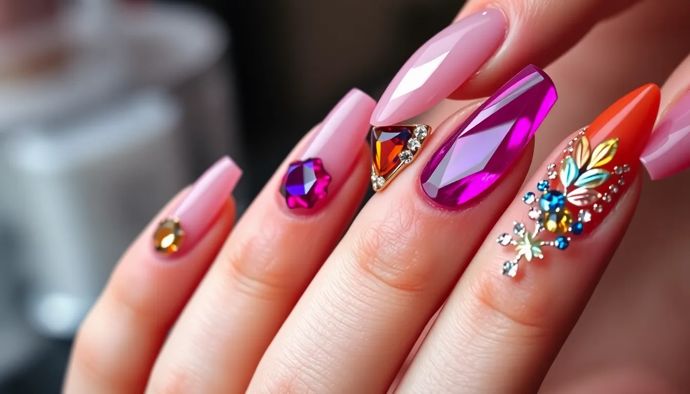 50+ Stunning Nail Gem Ideas to Transform Your Manicure (DIY & Pro Tips Included) 14 50+ Stunning Nail Gem Ideas to Transform Your Manicure (DIY & Pro Tips Included) 13
