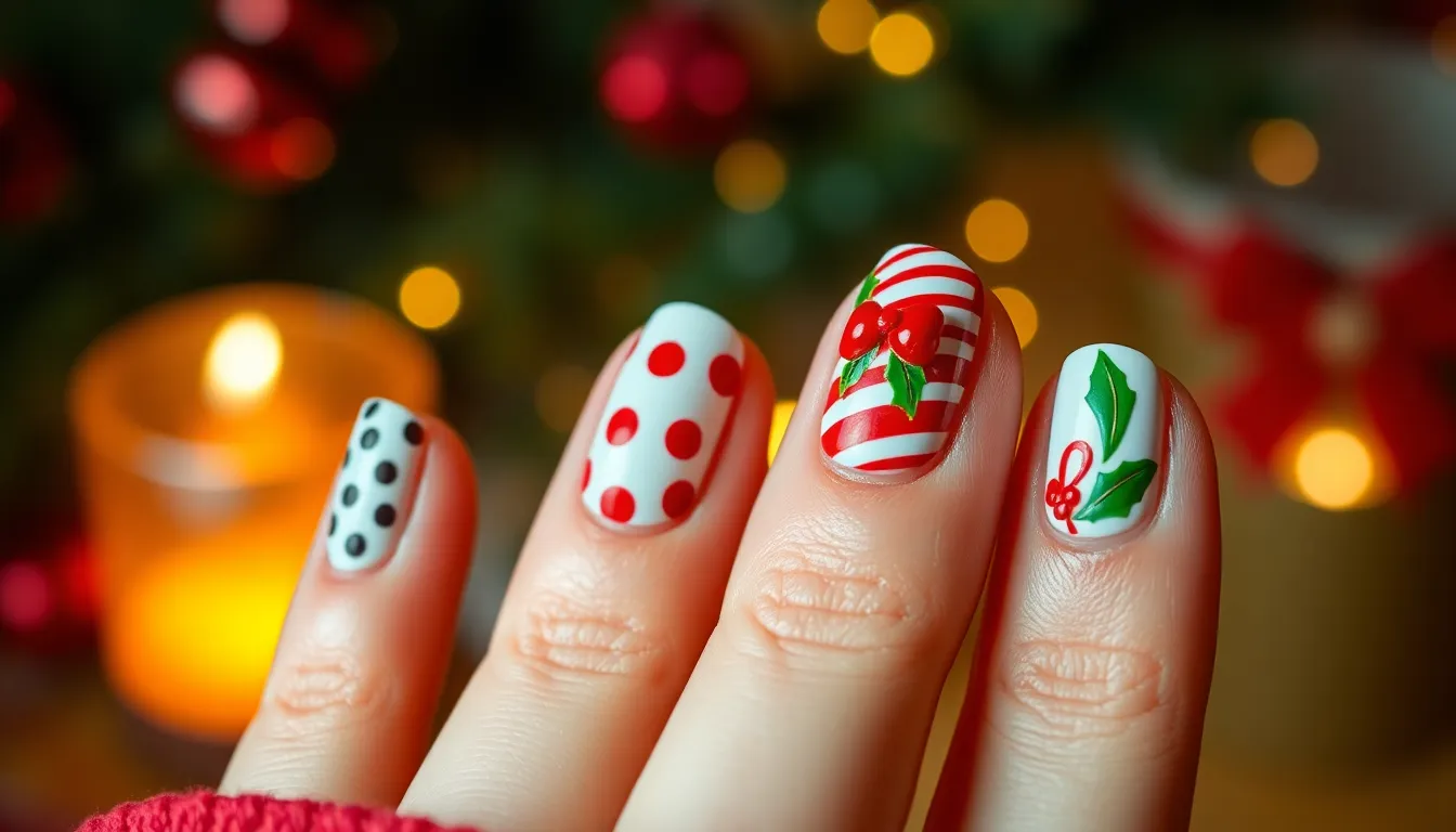 25 Stunning Holiday Nail Ideas That'll Make You the Star of Every Party 14 25 Stunning Holiday Nail Ideas That'll Make You the Star of Every Party 13