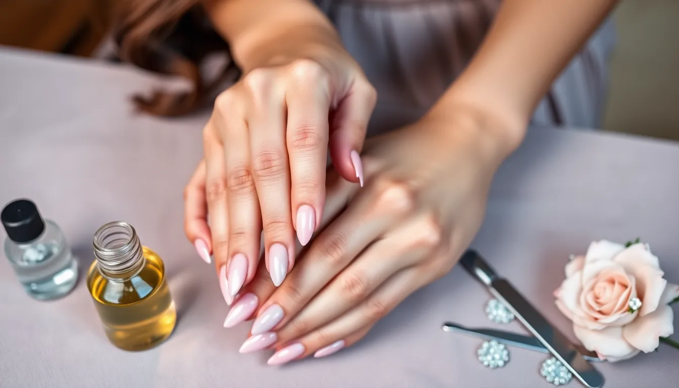 30+ Stunning Nail Ideas for Wedding Guests That Won't Upstage the Bride 14 30+ Stunning Nail Ideas for Wedding Guests That Won't Upstage the Bride 13