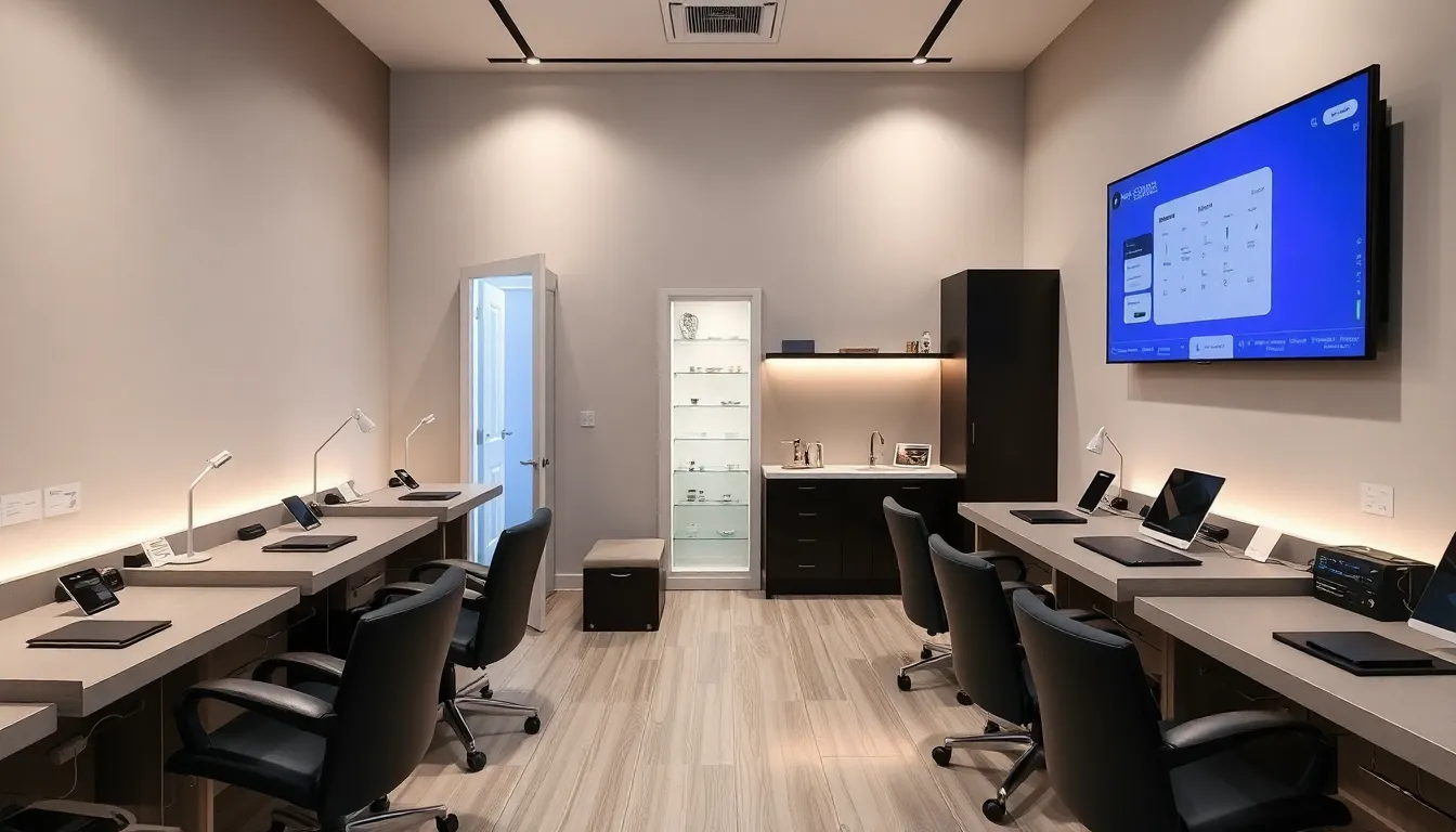 50 Stunning Nail Room Ideas to Transform Your Space Into a Luxury Salon 14 50 Stunning Nail Room Ideas to Transform Your Space Into a Luxury Salon 13