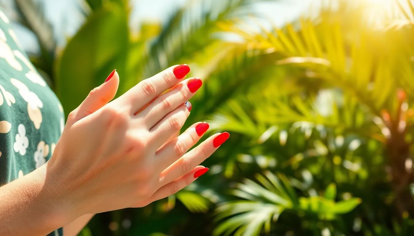 50+ Stunning Red Summer Nails Ideas That'll Make You Feel Unstoppable 14 50+ Stunning Red Summer Nails Ideas That'll Make You Feel Unstoppable 13