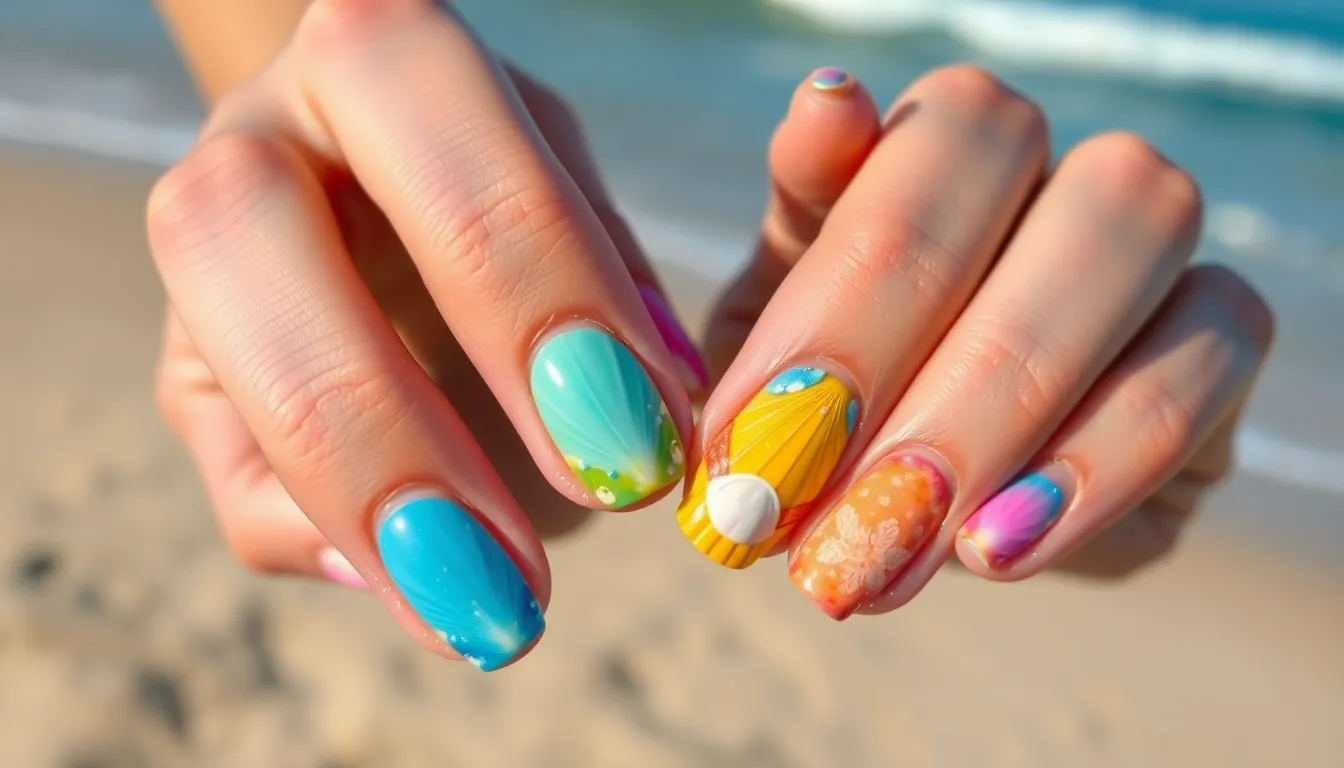 15 Stunning Seashell Nail Art Designs You Can Master at Home (Step-by-Step Guide) 14 15 Stunning Seashell Nail Art Designs You Can Master at Home (Step-by-Step Guide) 13