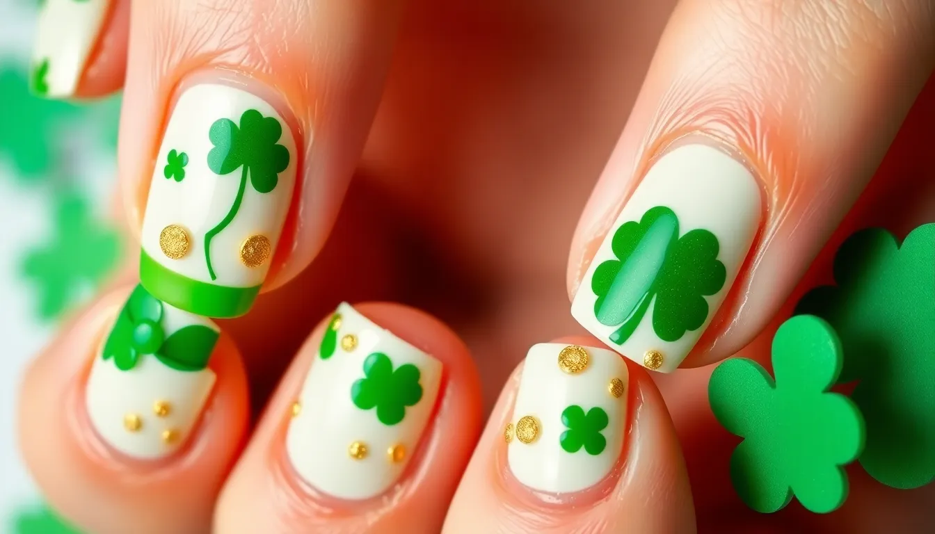 25+ Lucky St Patricks Day Nail Ideas to Make You Feel Festive This March 14 25+ Lucky St Patricks Day Nail Ideas to Make You Feel Festive This March 13