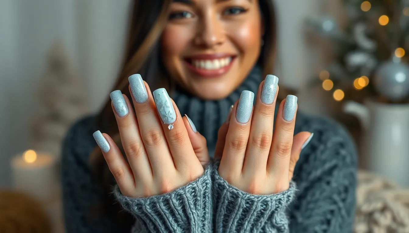 50 Stunning Winter Nail Ideas to Keep You Stylish All Season Long 14 50 Stunning Winter Nail Ideas to Keep You Stylish All Season Long 13