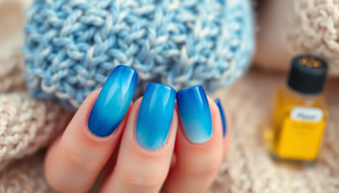 15 Stunning Winter Ombre Nails to Copy This Season (Step-by-Step Guide) 14 15 Stunning Winter Ombre Nails to Copy This Season (Step-by-Step Guide) 13