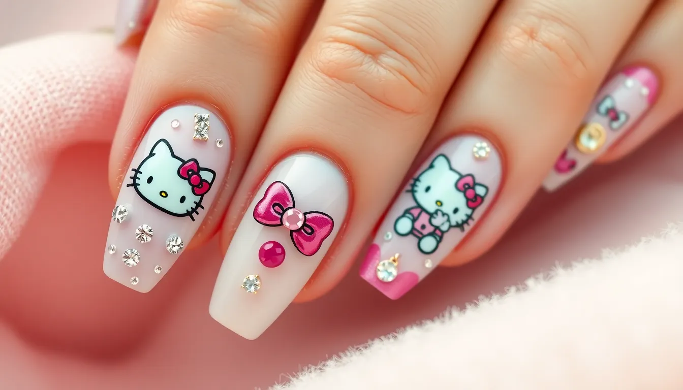 50+ Adorable Hello Kitty Nail Ideas That'll Make You Say "Kawaii!" (Easy DIY Guide) 16 50+ Adorable Hello Kitty Nail Ideas That'll Make You Say "Kawaii!" (Easy DIY Guide) 15