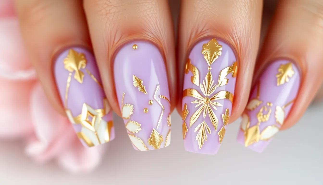 25 Stunning Lilac Nail Ideas: From French Tips to Glitter Gradients 15