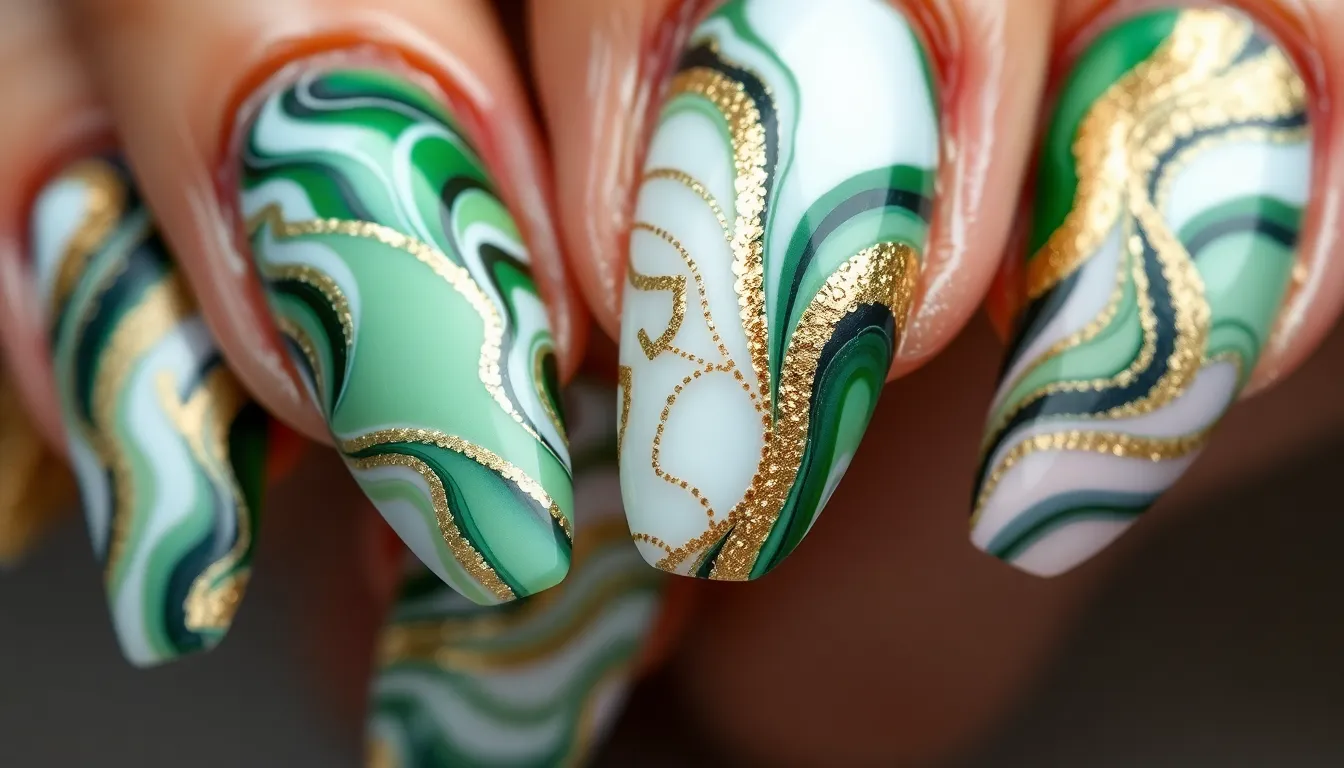 25 Stunning Marble Nail Ideas You Can DIY at Home (Step-by-Step Guide) 16 25 Stunning Marble Nail Ideas You Can DIY at Home (Step-by-Step Guide) 15