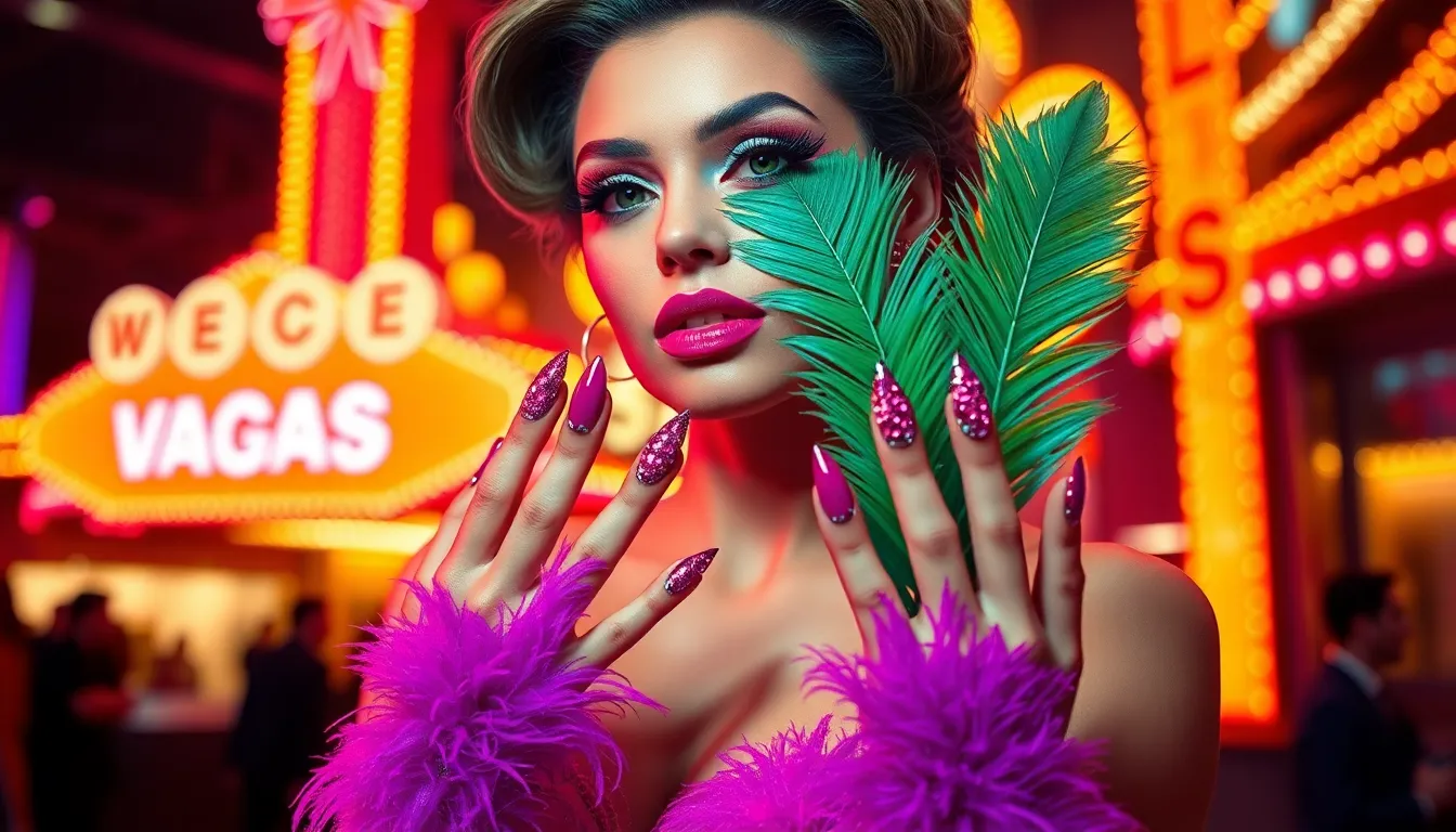 50+ Stunning Vegas Nail Ideas That'll Make You Look Like a High Roller 16 50+ Stunning Vegas Nail Ideas That'll Make You Look Like a High Roller 15