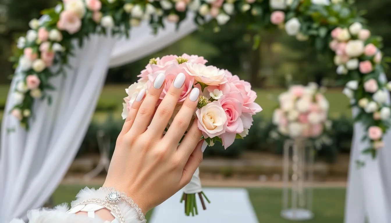 30+ Stunning Nail Ideas for Wedding Guests That Won't Upstage the Bride 16 30+ Stunning Nail Ideas for Wedding Guests That Won't Upstage the Bride 15