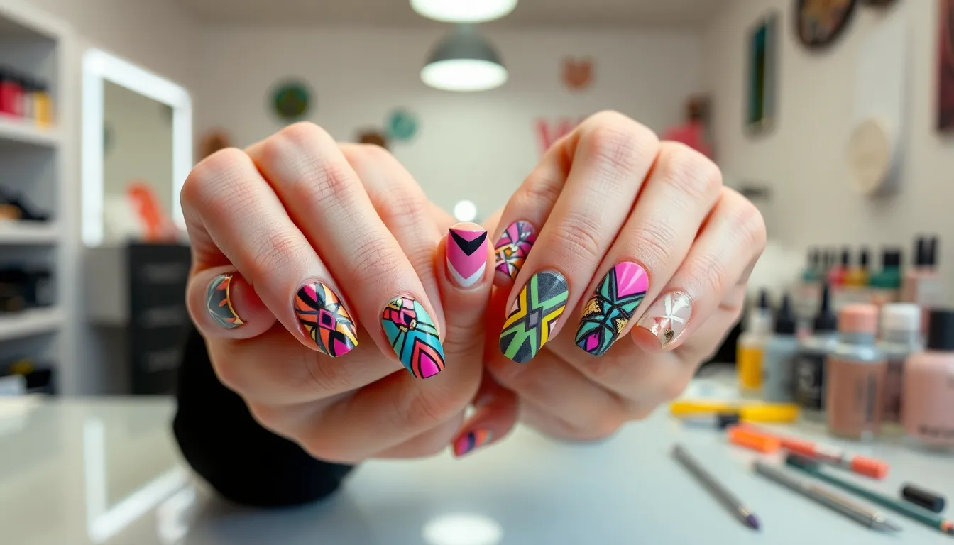 50+ Creative Nail Tape Ideas for Stunning DIY Manicures at Home 16 50+ Creative Nail Tape Ideas for Stunning DIY Manicures at Home 15