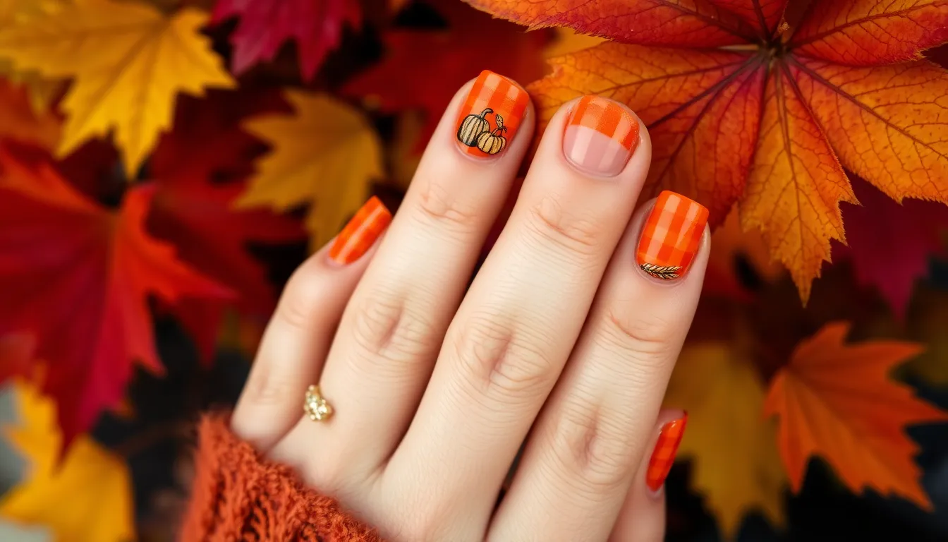 15 Stunning Orange Autumn Nails Ideas That'll Make You Fall in Love with Fall 16 15 Stunning Orange Autumn Nails Ideas That'll Make You Fall in Love with Fall 15