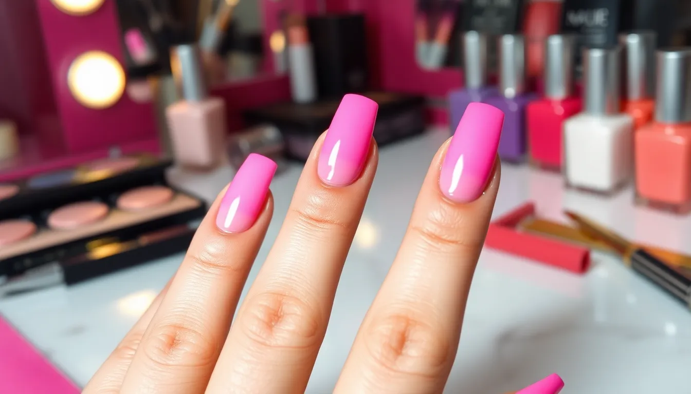 50+ Stunning Pink Acrylic Nail Ideas That'll Make You Book Your Next Manicure 16 50+ Stunning Pink Acrylic Nail Ideas That'll Make You Book Your Next Manicure 15