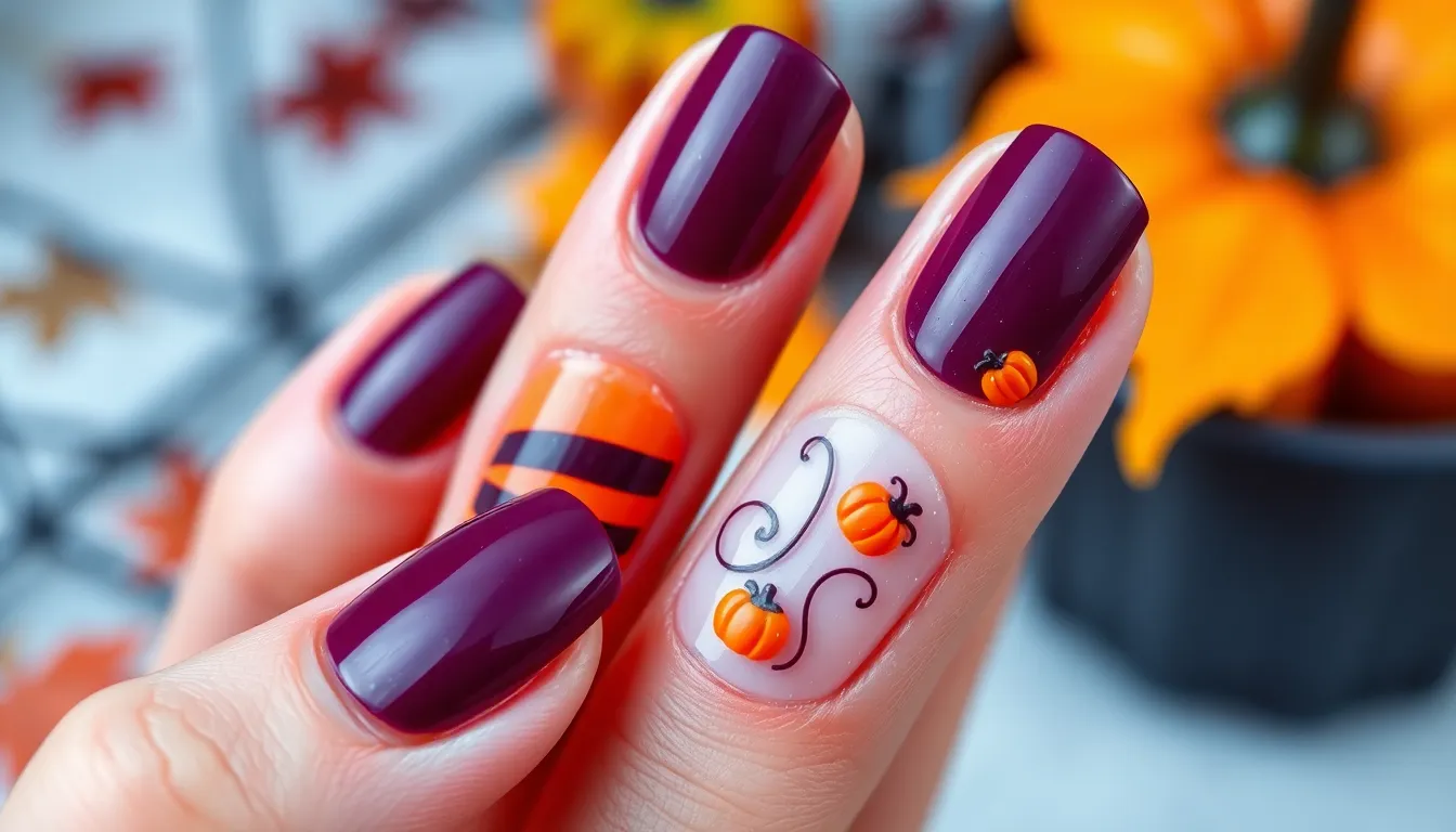 50+ Purple Halloween Nails Ideas That'll Make You Spook-tacular This Season 16 50+ Purple Halloween Nails Ideas That'll Make You Spook-tacular This Season 15