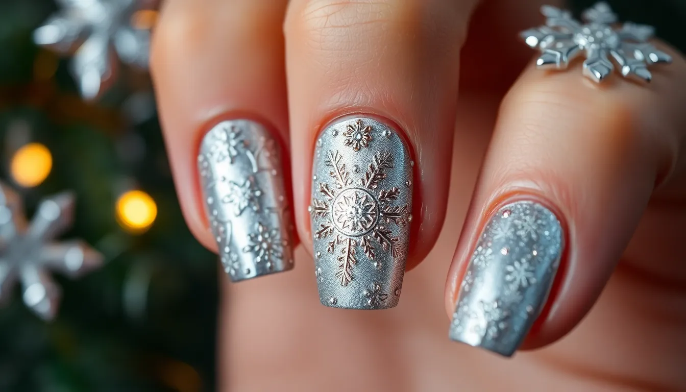 25 Stunning Silver Nail Ideas That'll Make You Ditch Your Go-To Color 16 25 Stunning Silver Nail Ideas That'll Make You Ditch Your Go-To Color 15
