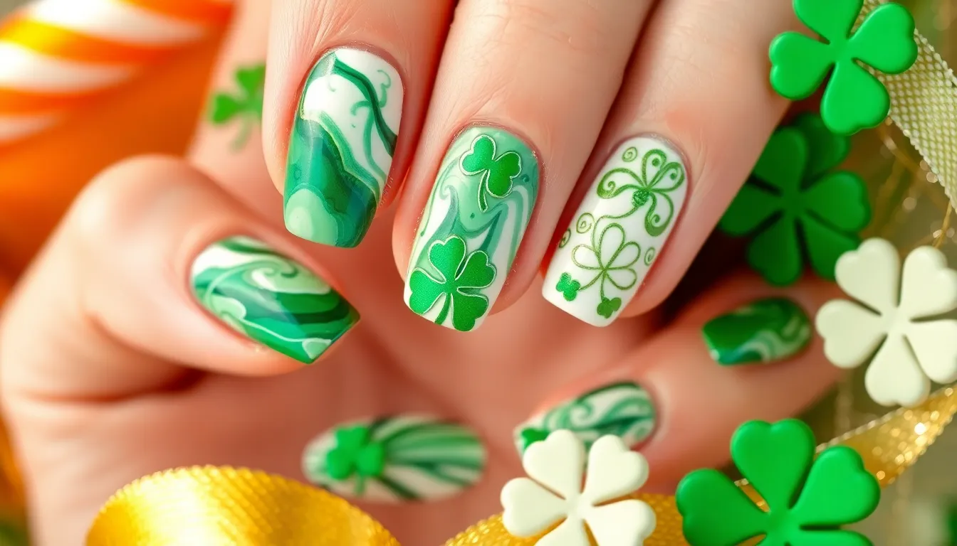 25+ Lucky St Patricks Day Nail Ideas to Make You Feel Festive This March 16 25+ Lucky St Patricks Day Nail Ideas to Make You Feel Festive This March 15