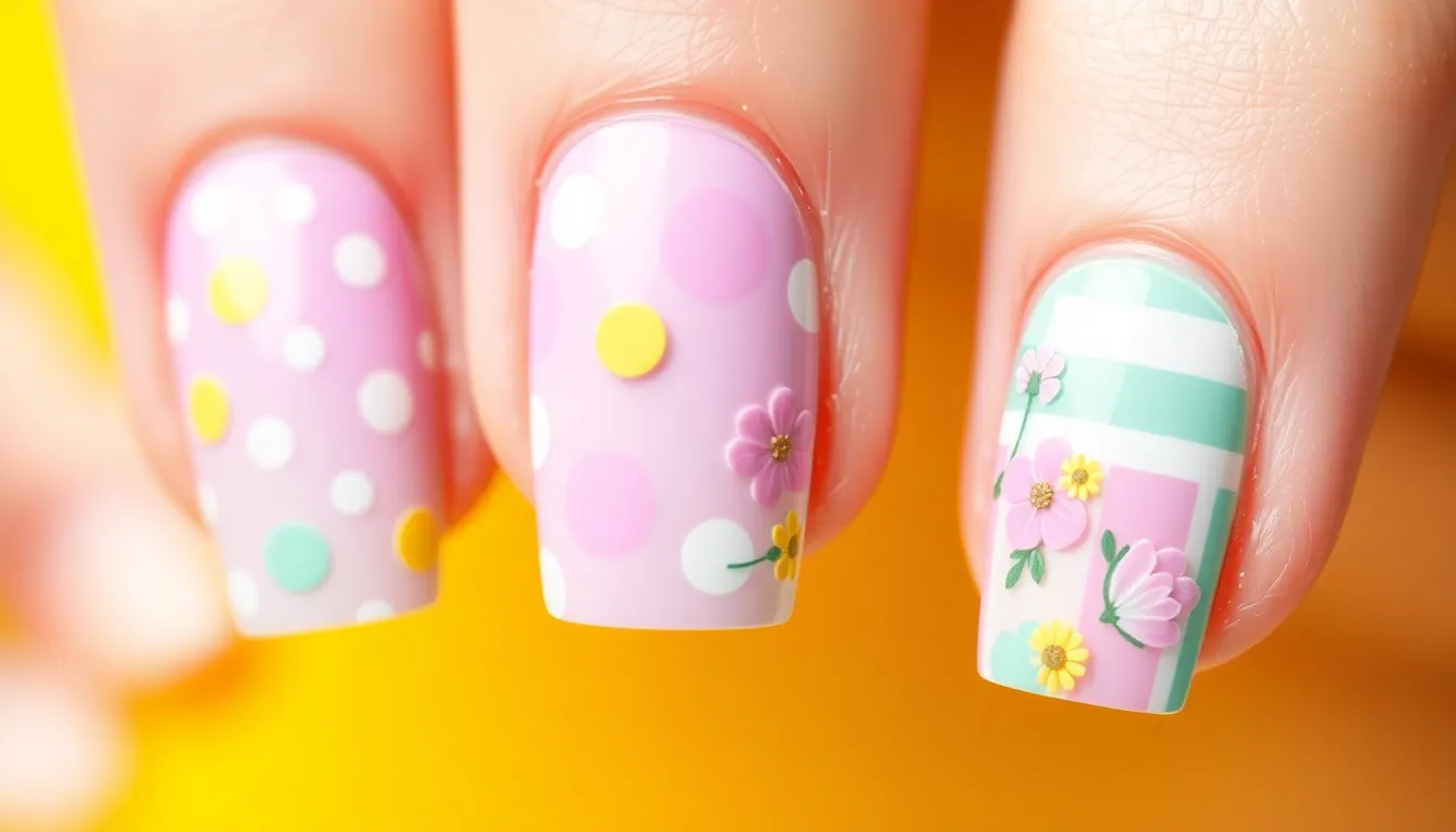 50+ Stunning Acrylic Nail Ideas for Spring That'll Make You Ditch Winter Colors 18 50+ Stunning Acrylic Nail Ideas for Spring That'll Make You Ditch Winter Colors 17