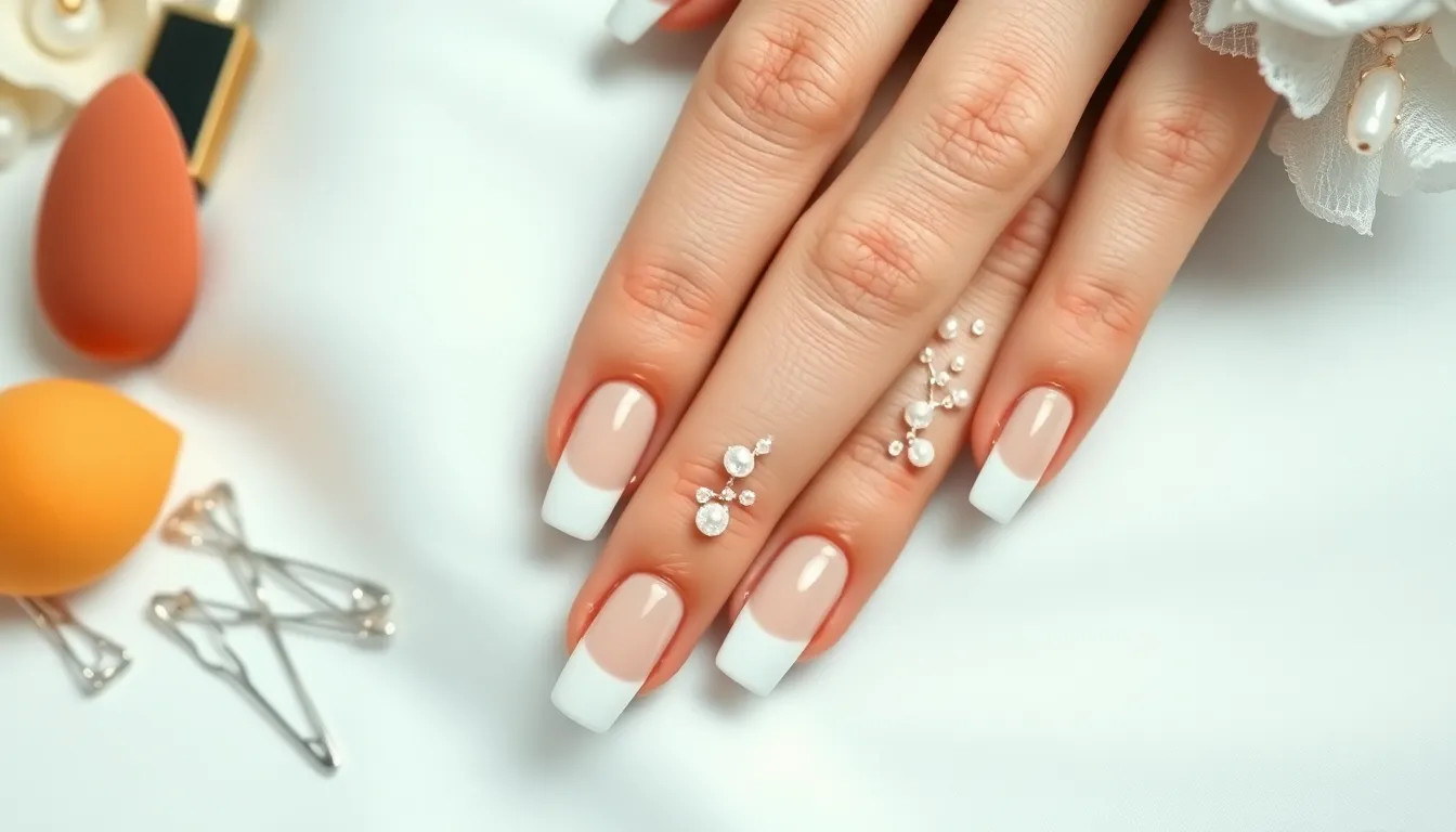 25 Stunning Wedding Nail Ideas That'll Make Your Ring Sparkle Even Brighter 18 25 Stunning Wedding Nail Ideas That'll Make Your Ring Sparkle Even Brighter 17